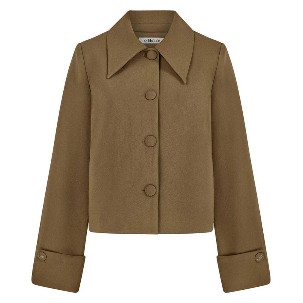 Odd Muse Womens/Ladies Plain Relaxed Fit Jacket / Olive